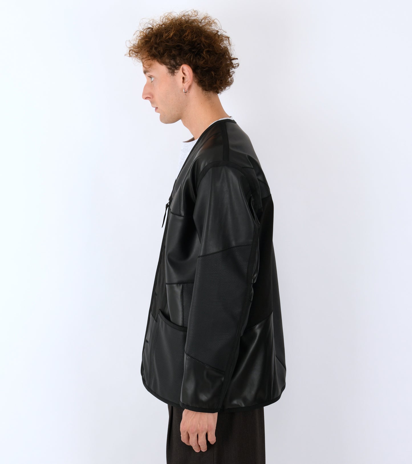 Patchwork Jacket Black