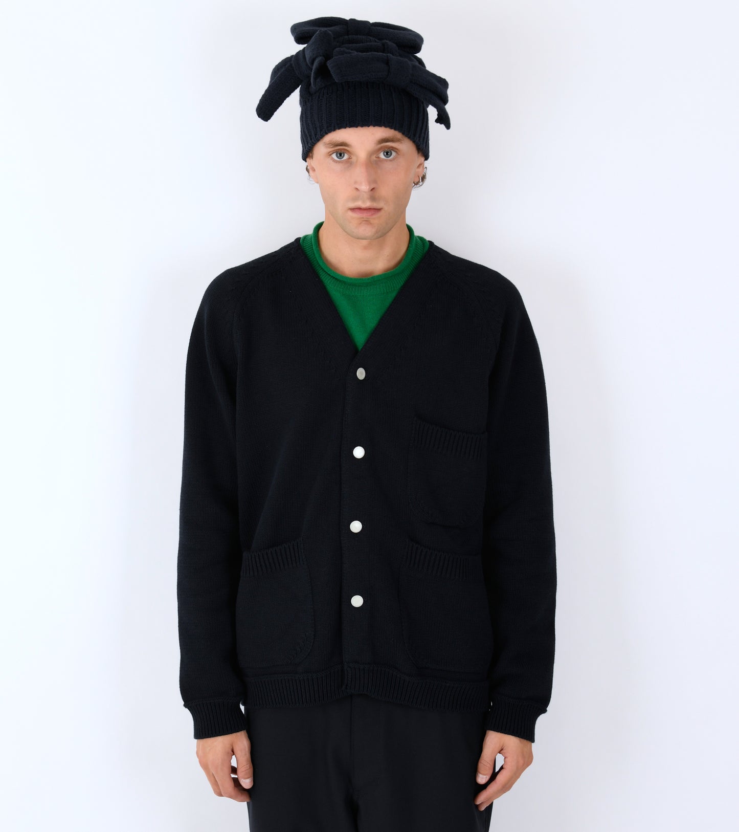 Pocket Cardigan Navy