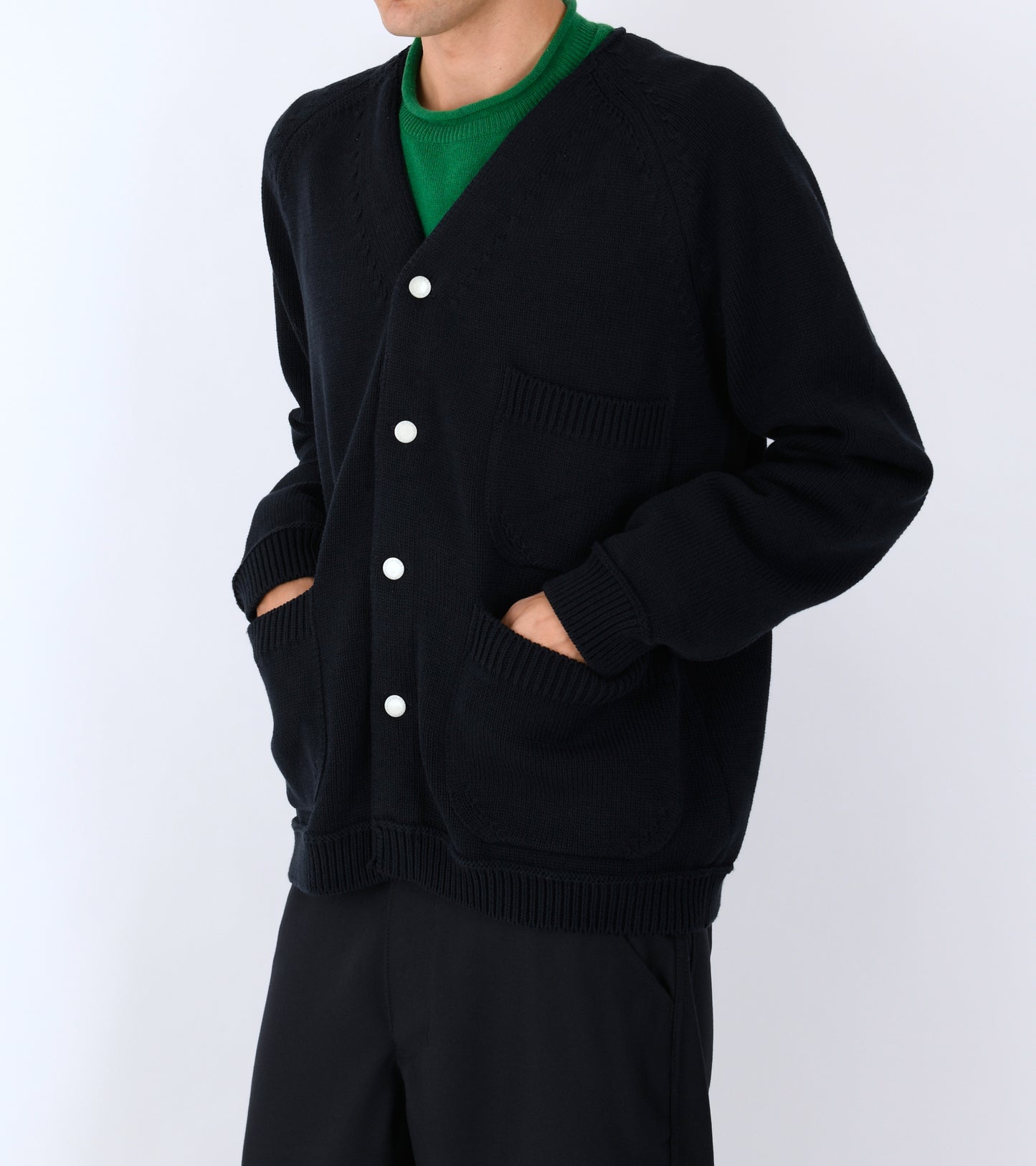 Pocket Cardigan Navy