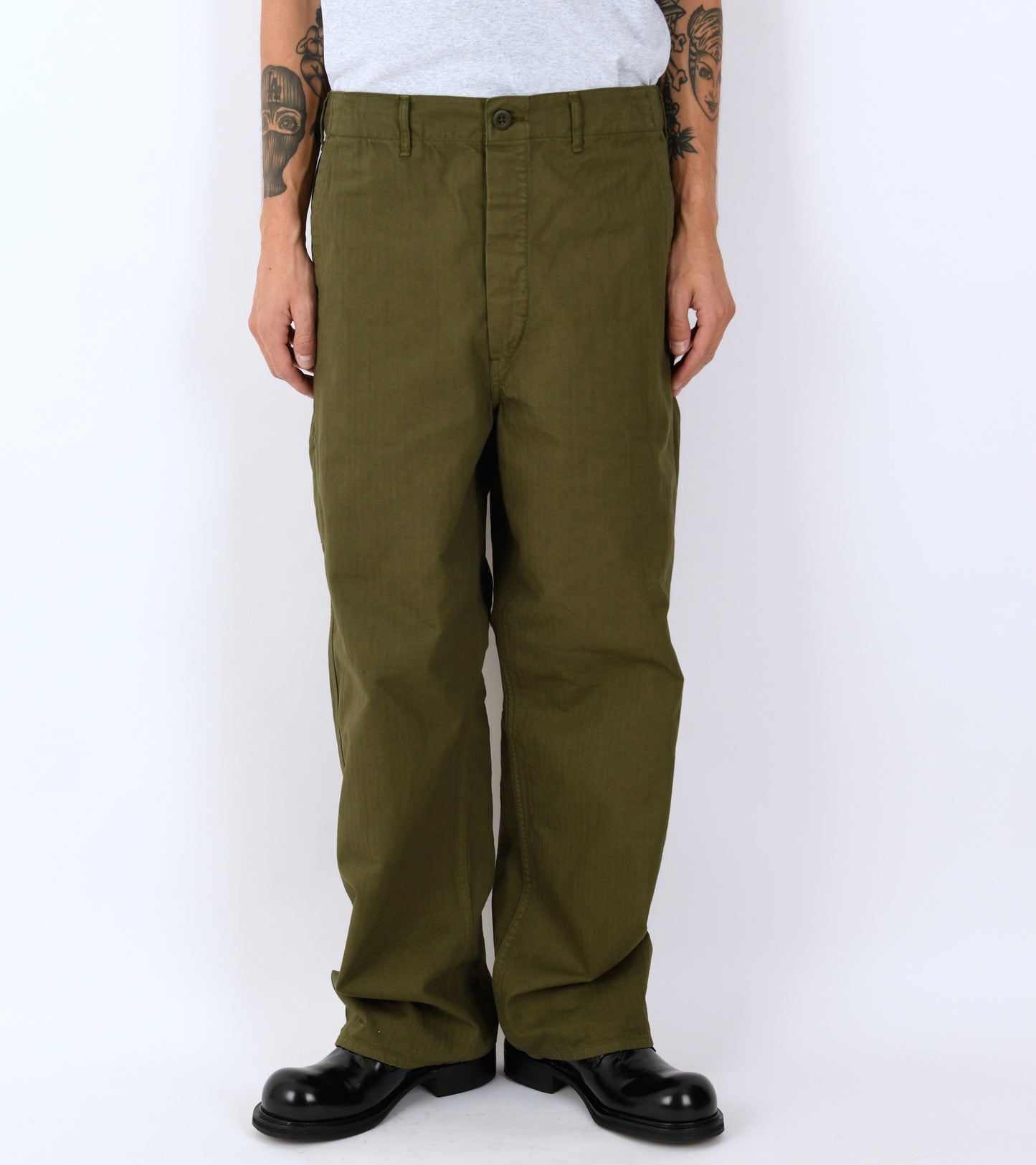 Canvas Pants Army Green