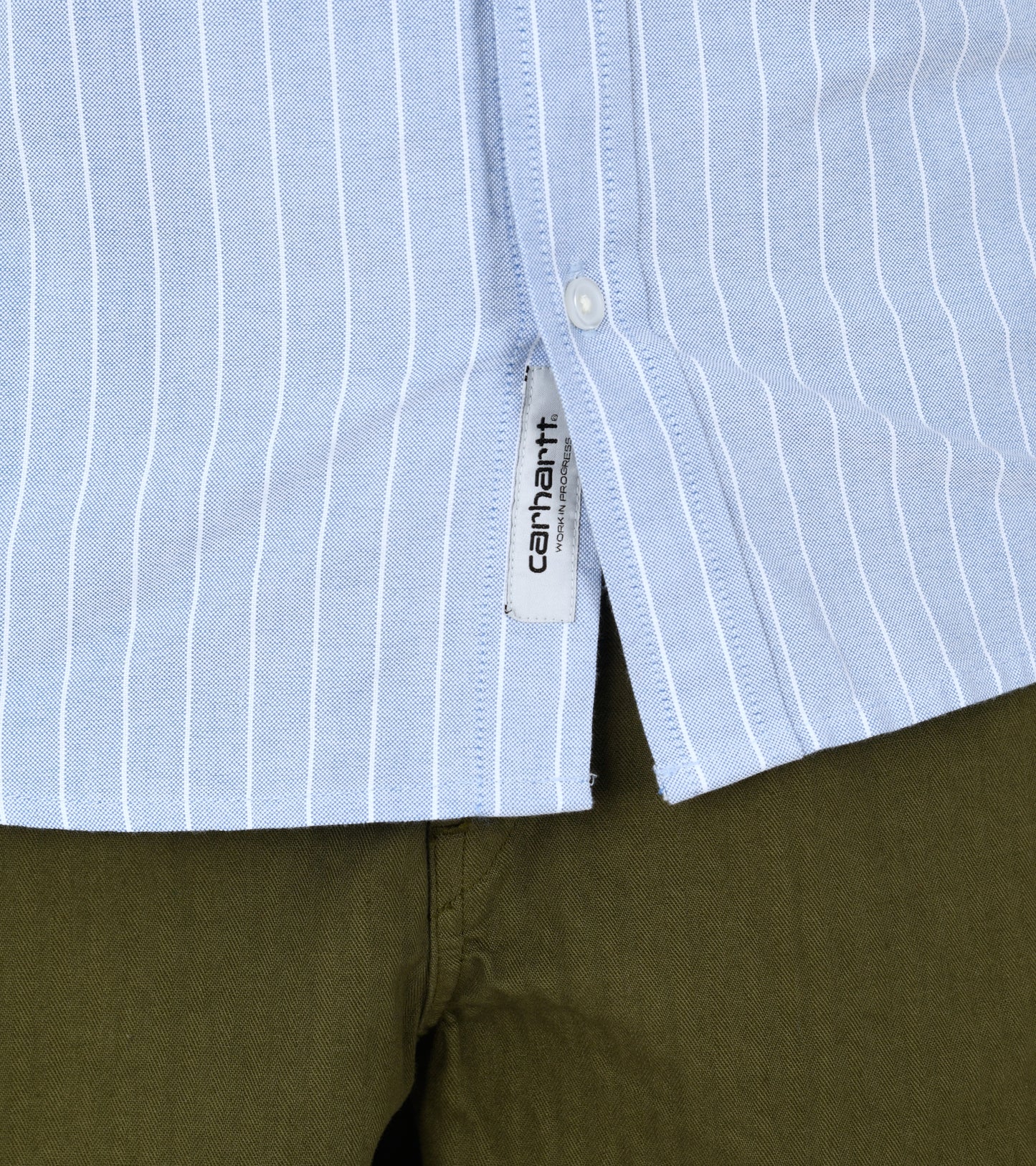 L/S Cassel Stripe Shirt Bleach/White