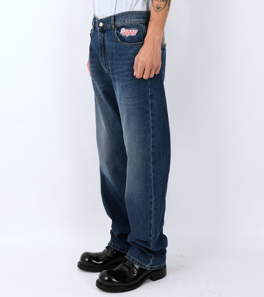 Back Pocket Pleasures Jeans Washed Blue