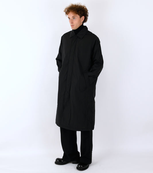 Relaxed Nylon Coat Black