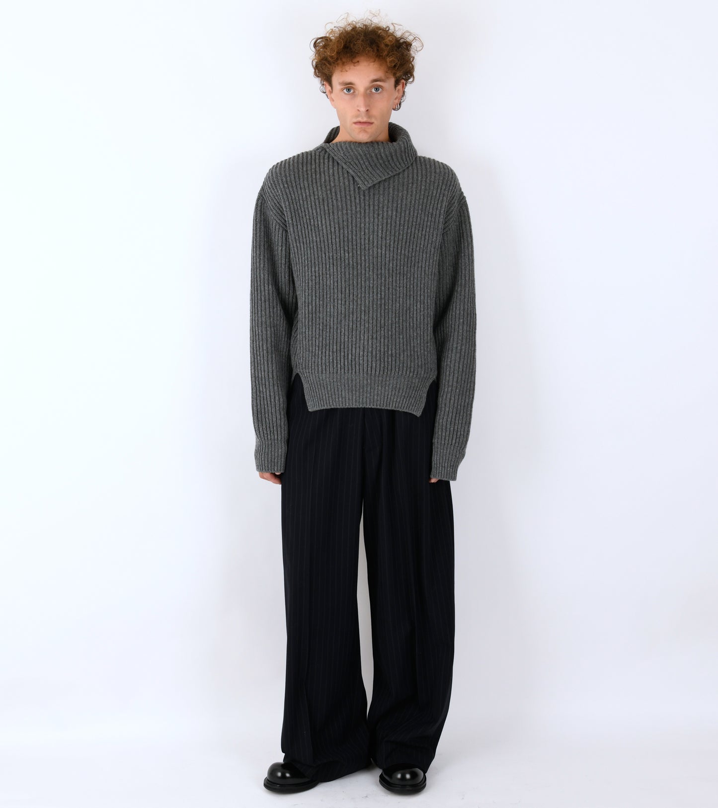Wool Fisherman's Rib Jumper Koala
