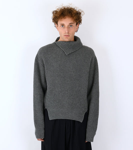 Wool Fisherman's Rib Jumper Koala