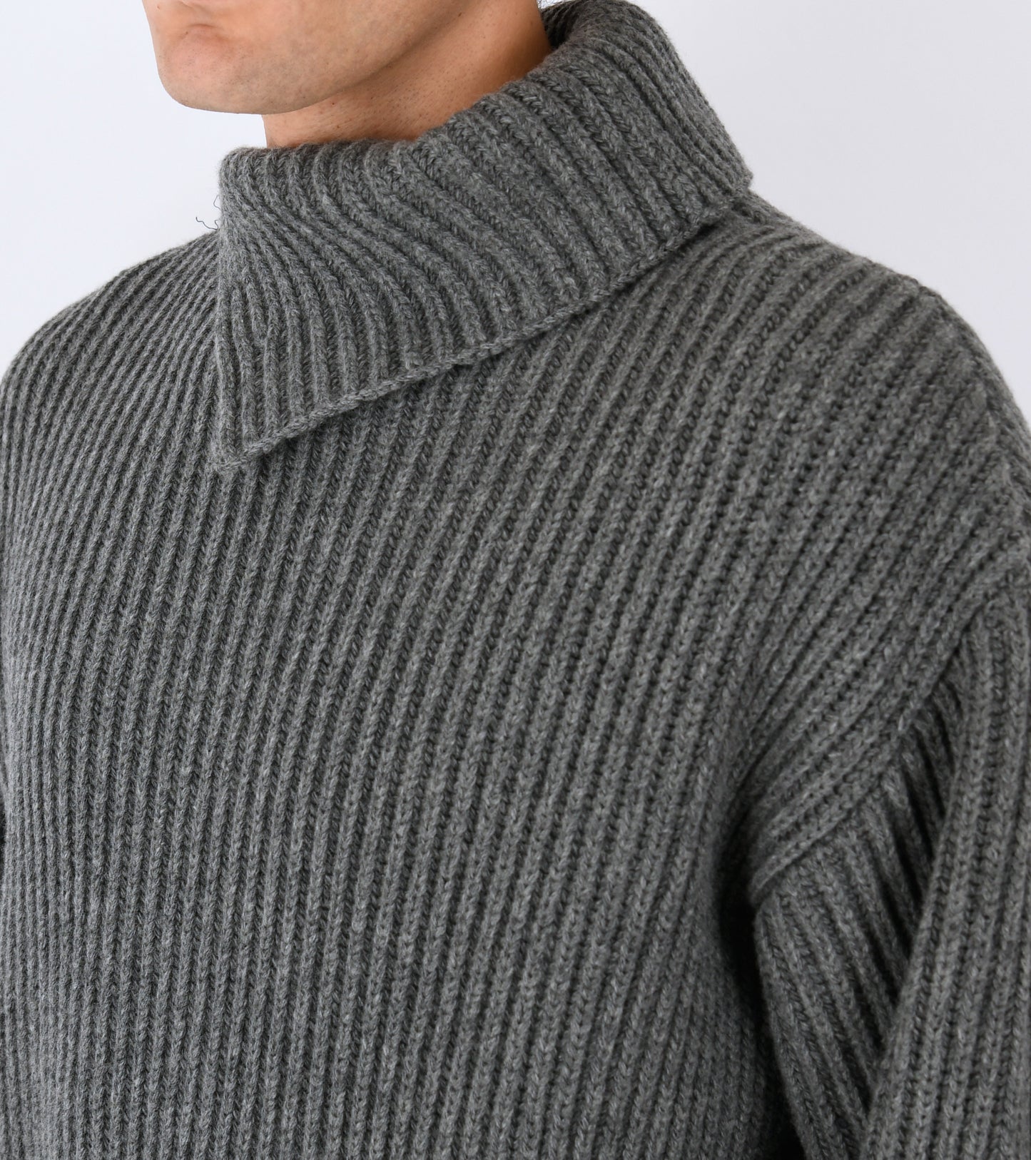 Wool Fisherman's Rib Jumper Koala