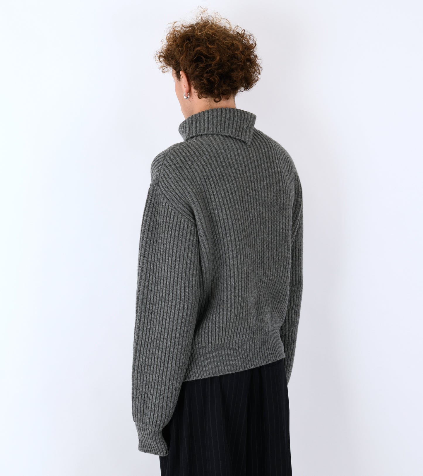Wool Fisherman's Rib Jumper Koala