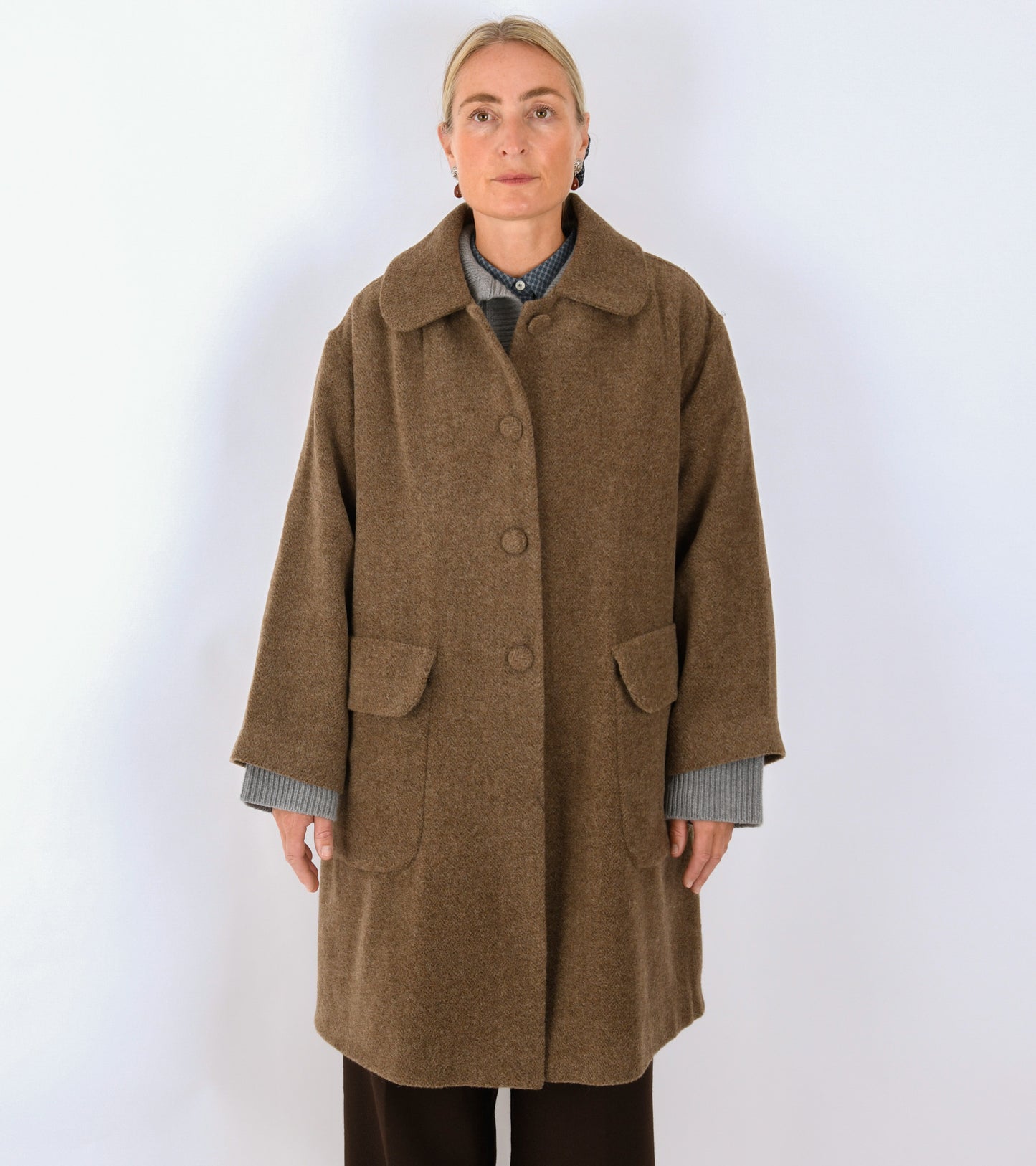 Astrid Long Coat Brown