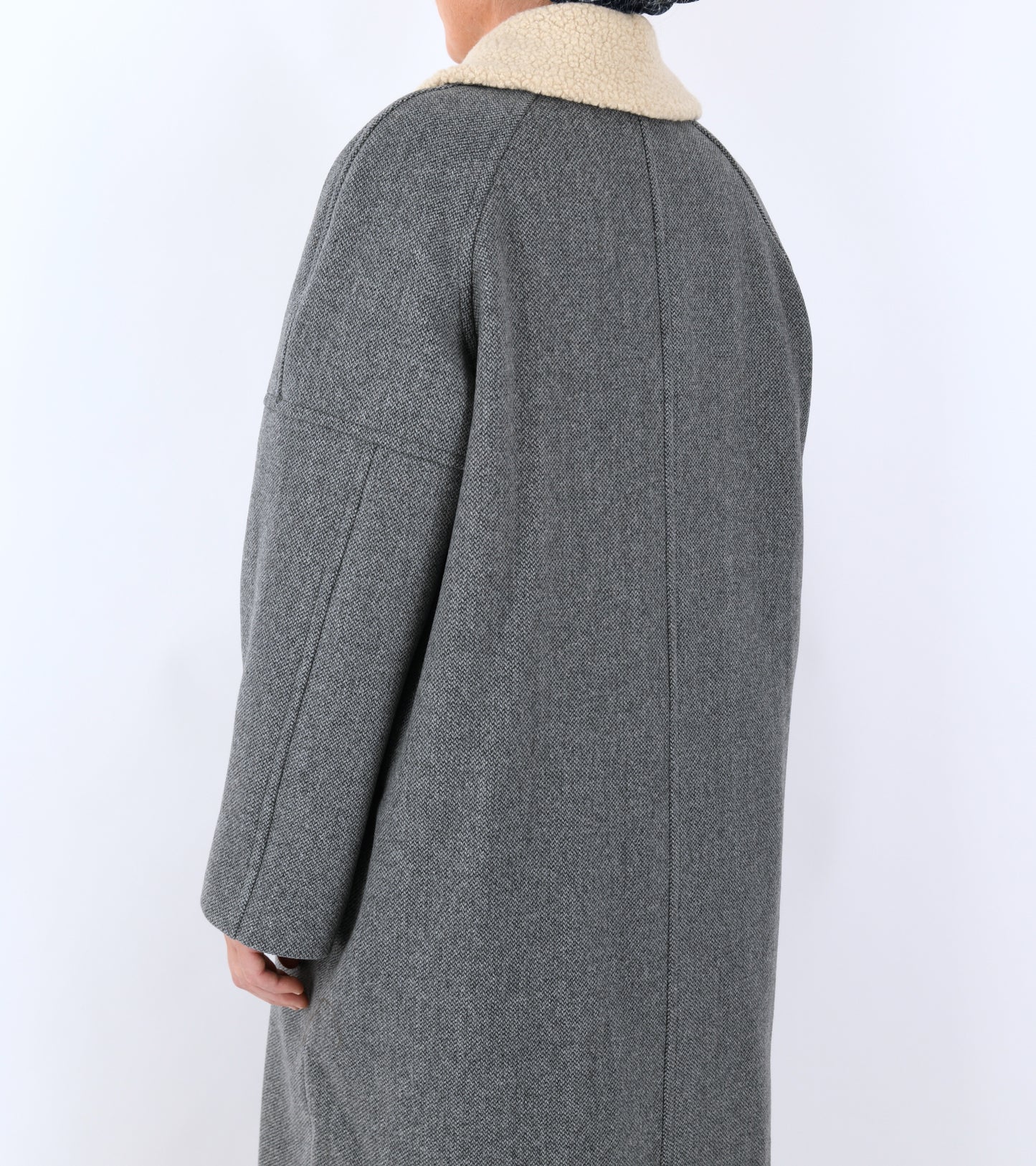 Bibi Duffel Coat Grey Structure