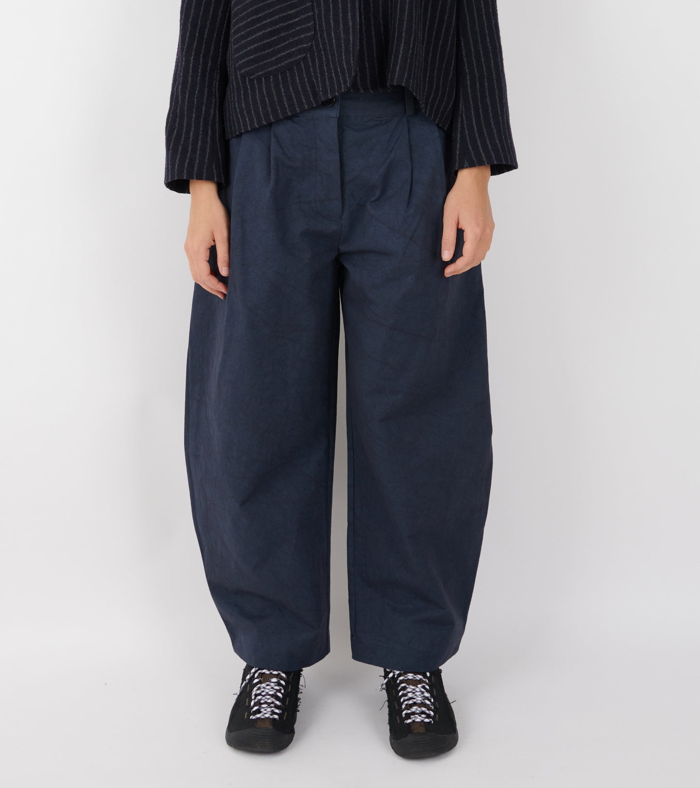 Japanese Cotton Twill Robyn Trouser Dark Navy