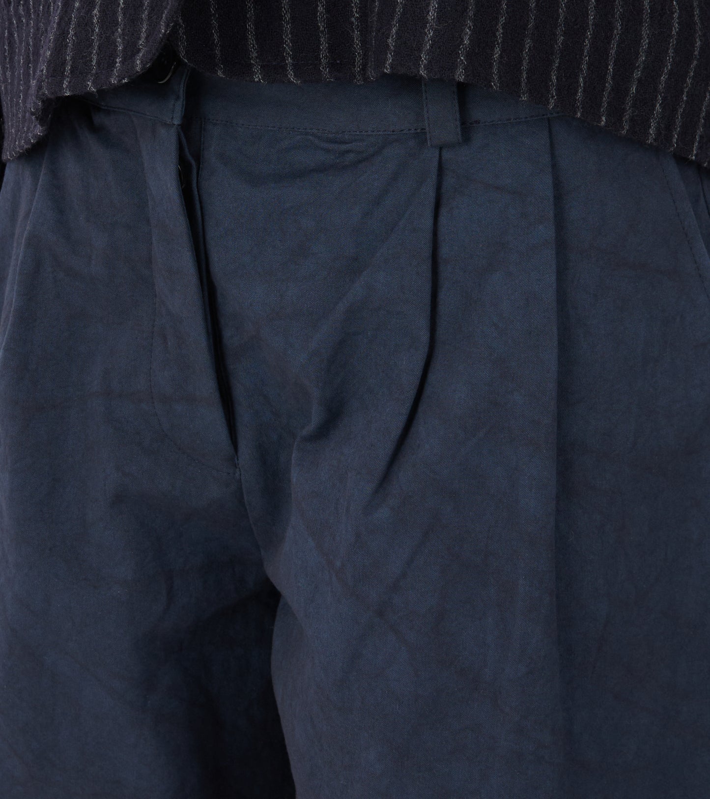 Japanese Cotton Twill Robyn Trouser Dark Navy