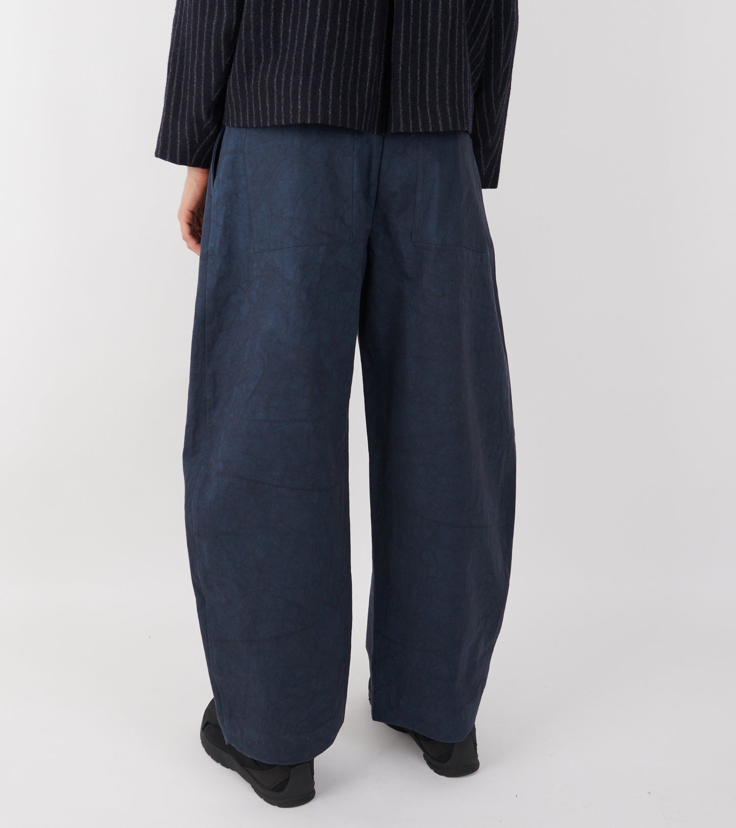 Japanese Cotton Twill Robyn Trouser Dark Navy