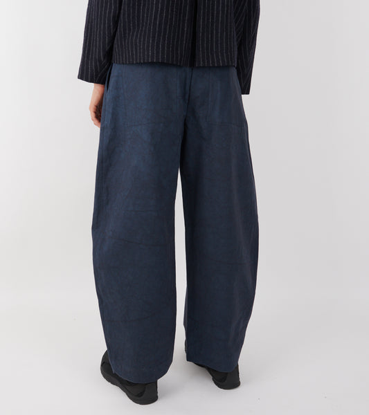 Japanese Cotton Twill Robyn Trouser Dark Navy