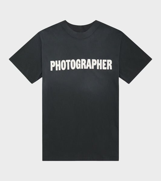 Photographer Knit T-Shirt Washed Black