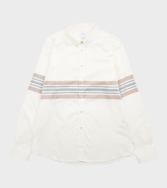 Striped Shirt White/Beige/Navy