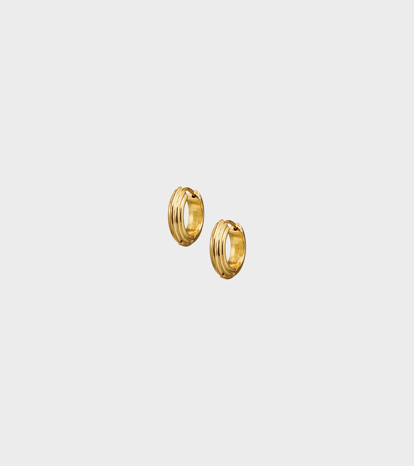Golden Deco Hoops Petit Gold