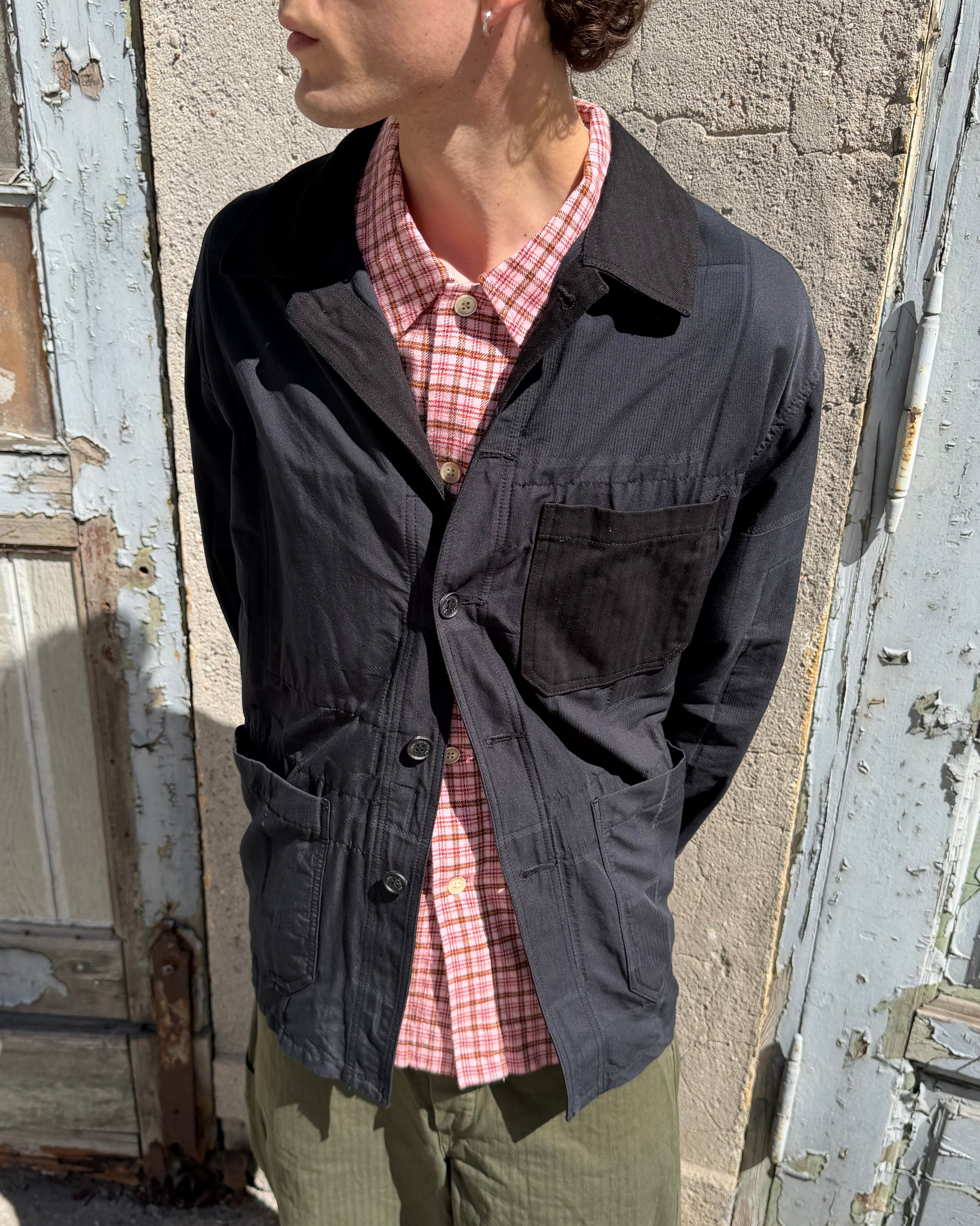 Stretch Rip Band Collar Shirt Dark Green – Dr. Adams