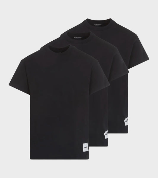 3-Pack Short-Sleeved T-shirt Black