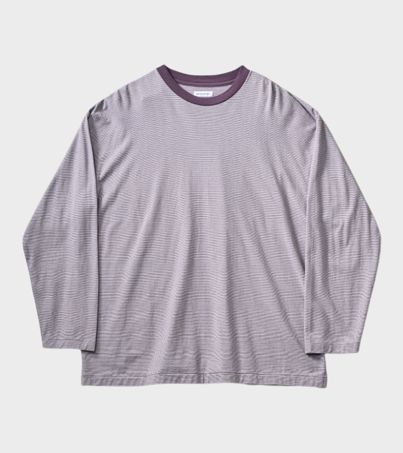 Hard Twisted Stripe Jersey L/S Tee Grey Multi Stripe – Dr. Adams