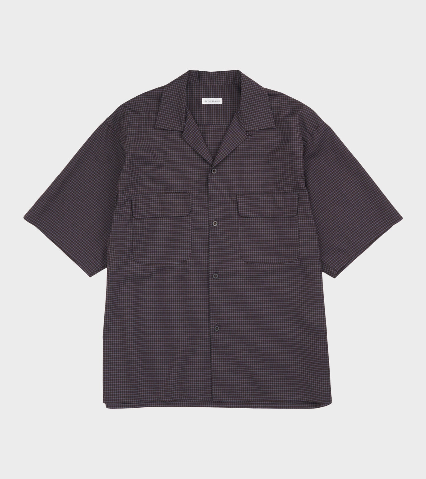 Summer Wool SS Shirt Brown Plaid