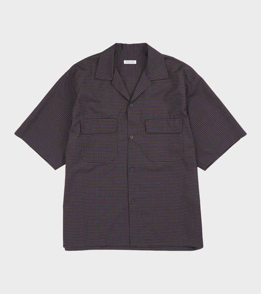 Summer Wool SS Shirt Brown Plaid