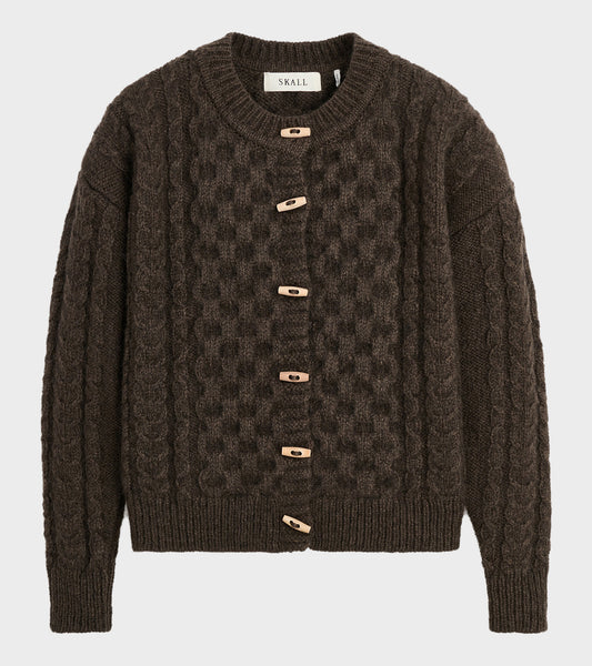 Lennox Cardigan Dark Brown