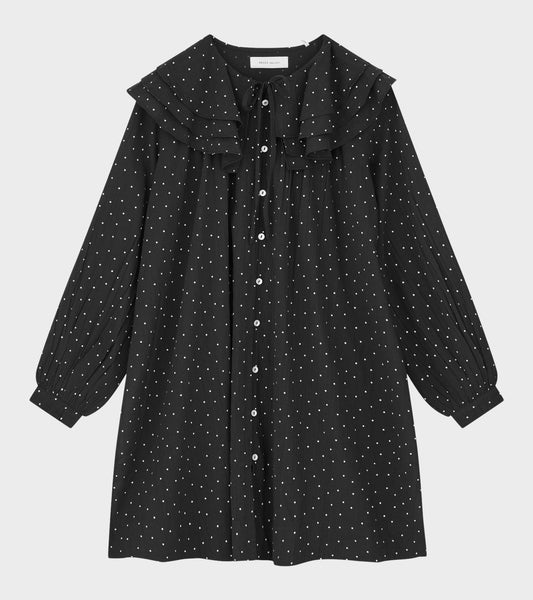 Lilou Dress Black/White Dot