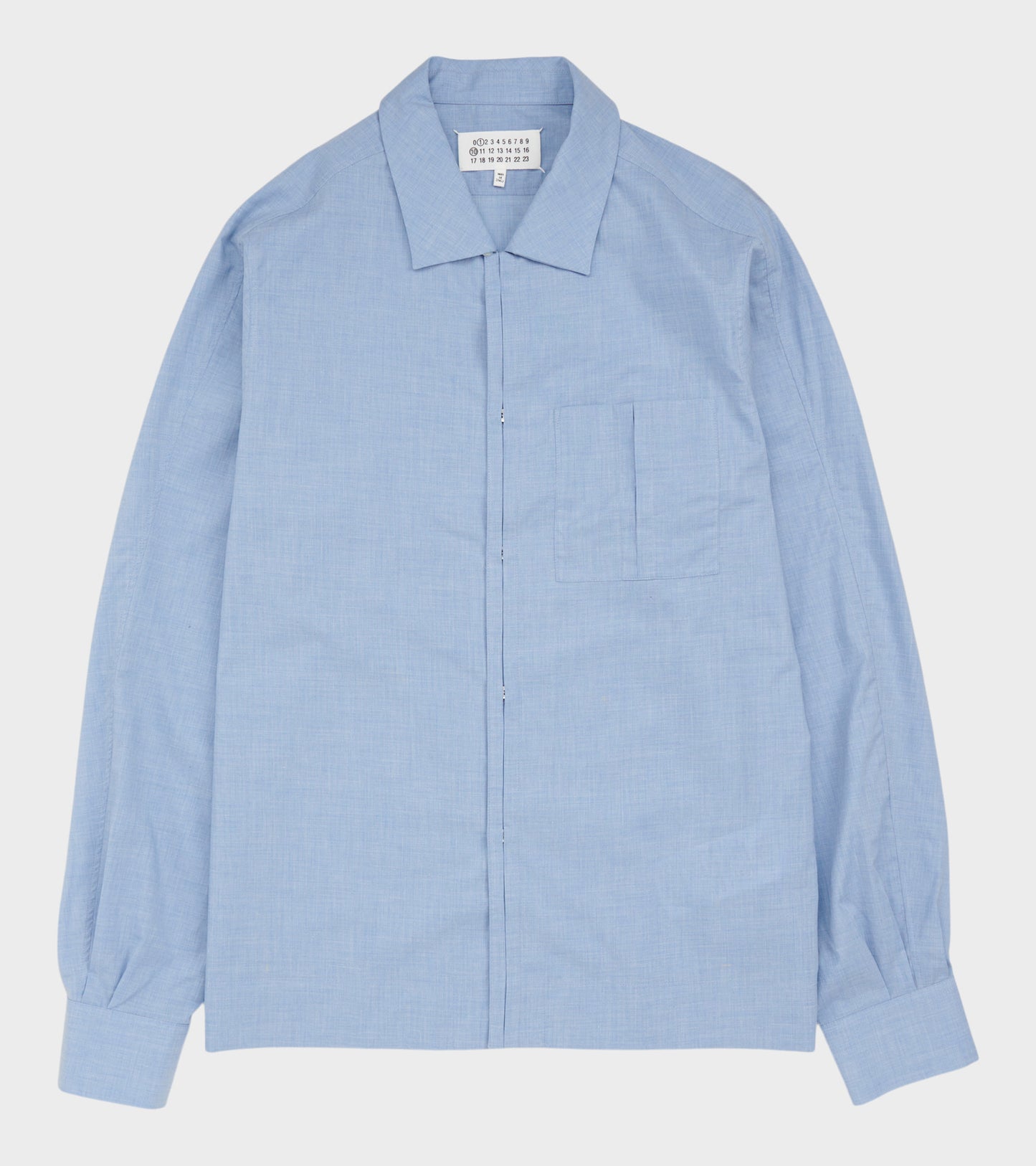 Lightweight Cotton Shirt Dusty Light Blue