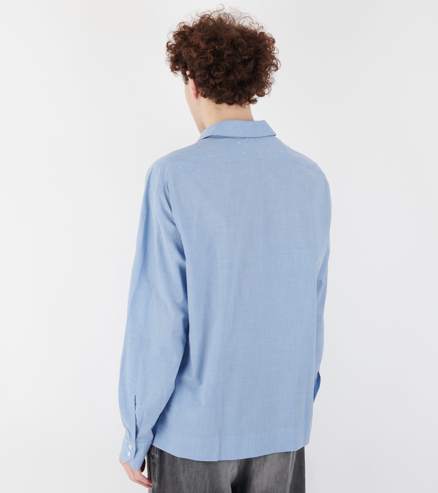 Lightweight Cotton Shirt Dusty Light Blue