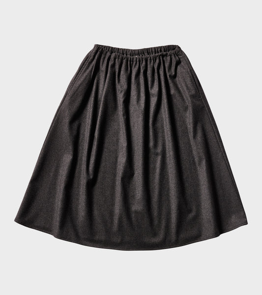 Bianca HW Below Knee Skirt Grey
