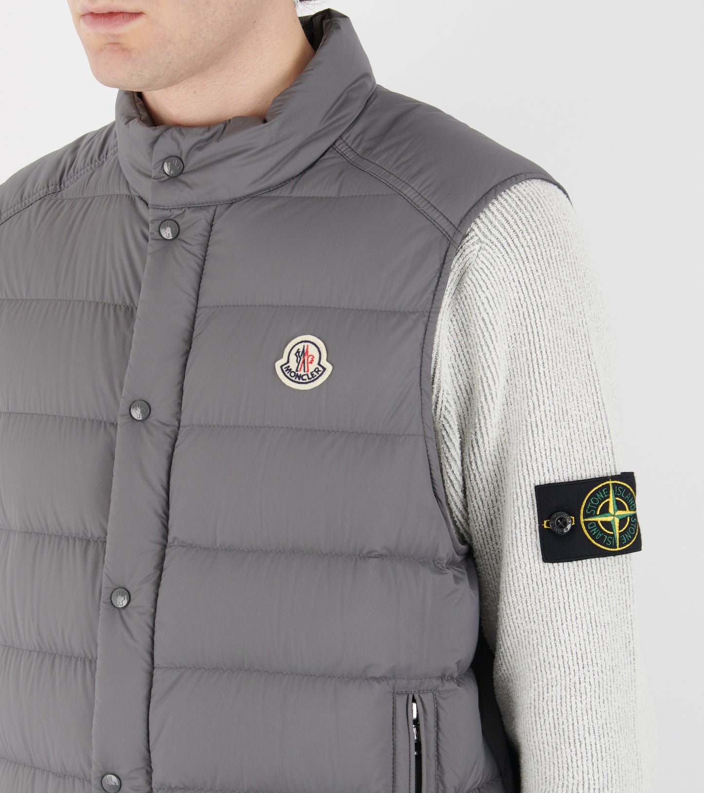 Barthe Down Vest Grey