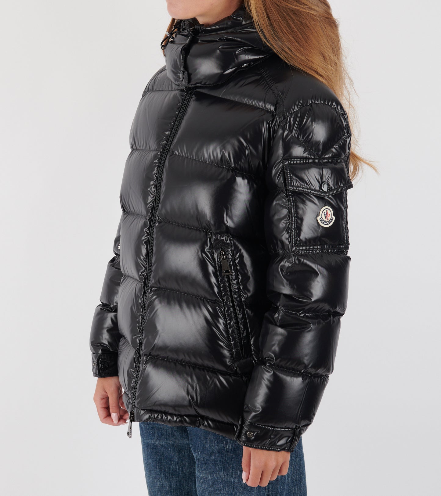Maire Hooded Down Jacket Black