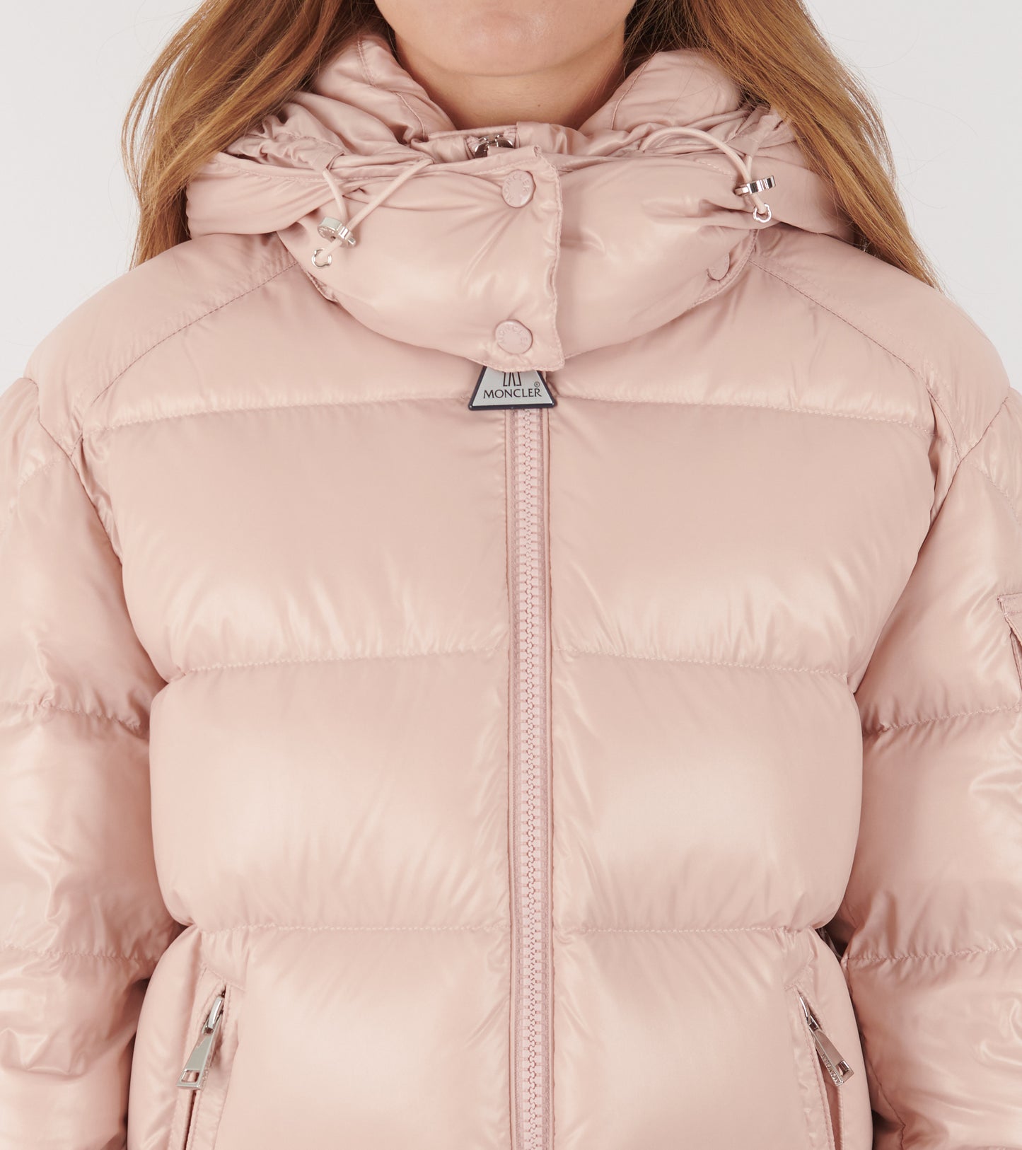 Maire Hooded Down Jacket Pink