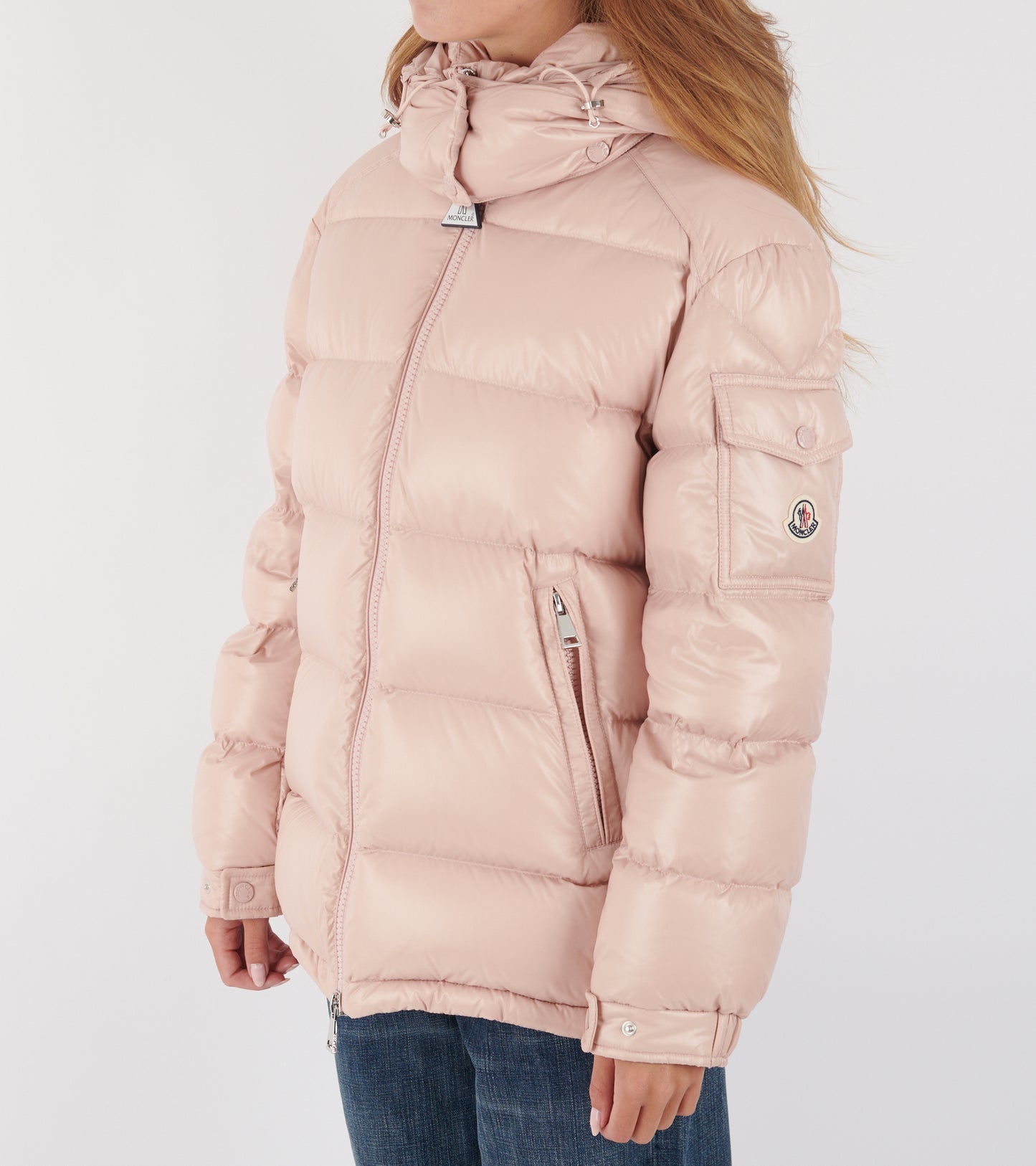 Maire Hooded Down Jacket Pink