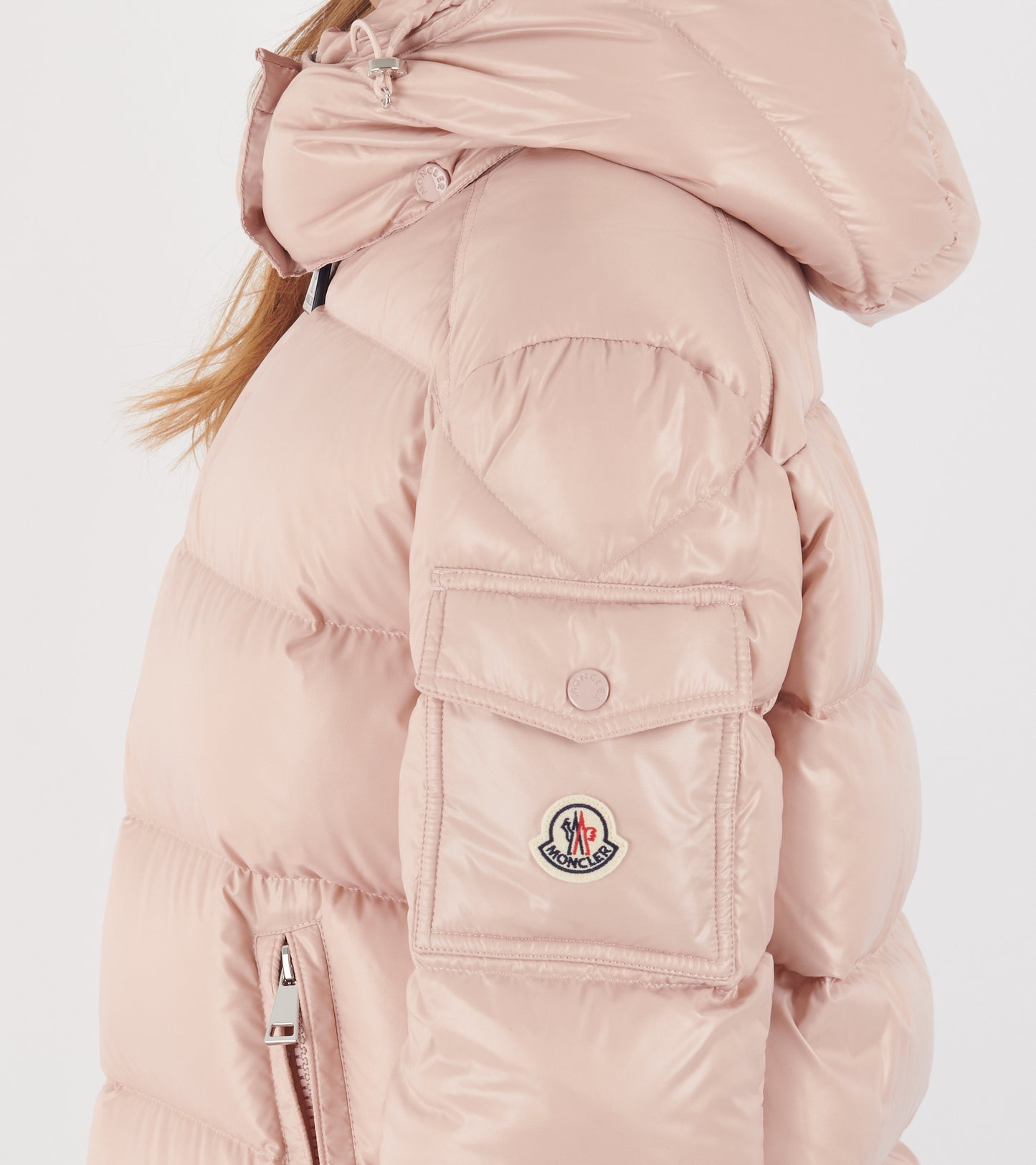 Maire Hooded Down Jacket Pink
