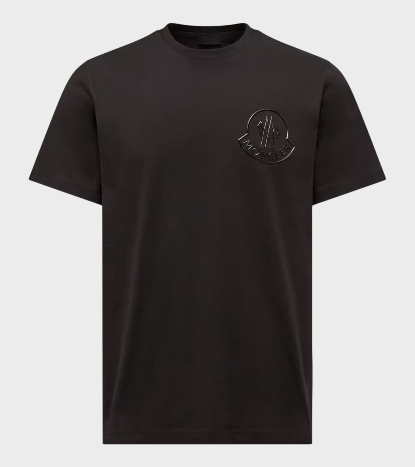 Three-Dimensional Logo Cotton T-shirt Black