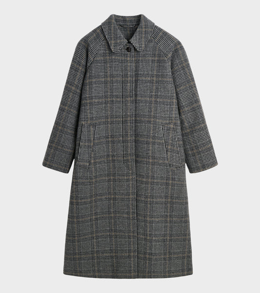 Mary Coat Grey Check