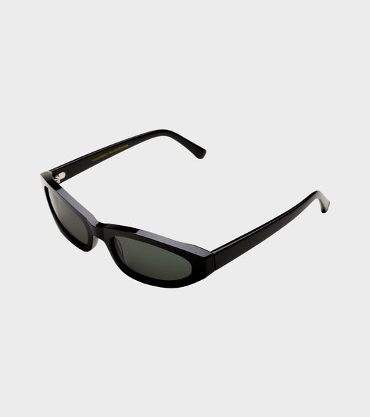 Miles Black/Green Solid Lens