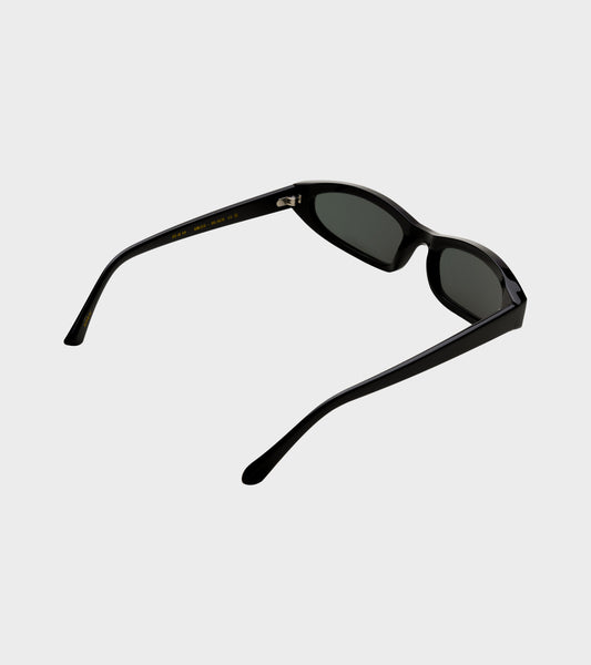 Miles Black/Green Solid Lens