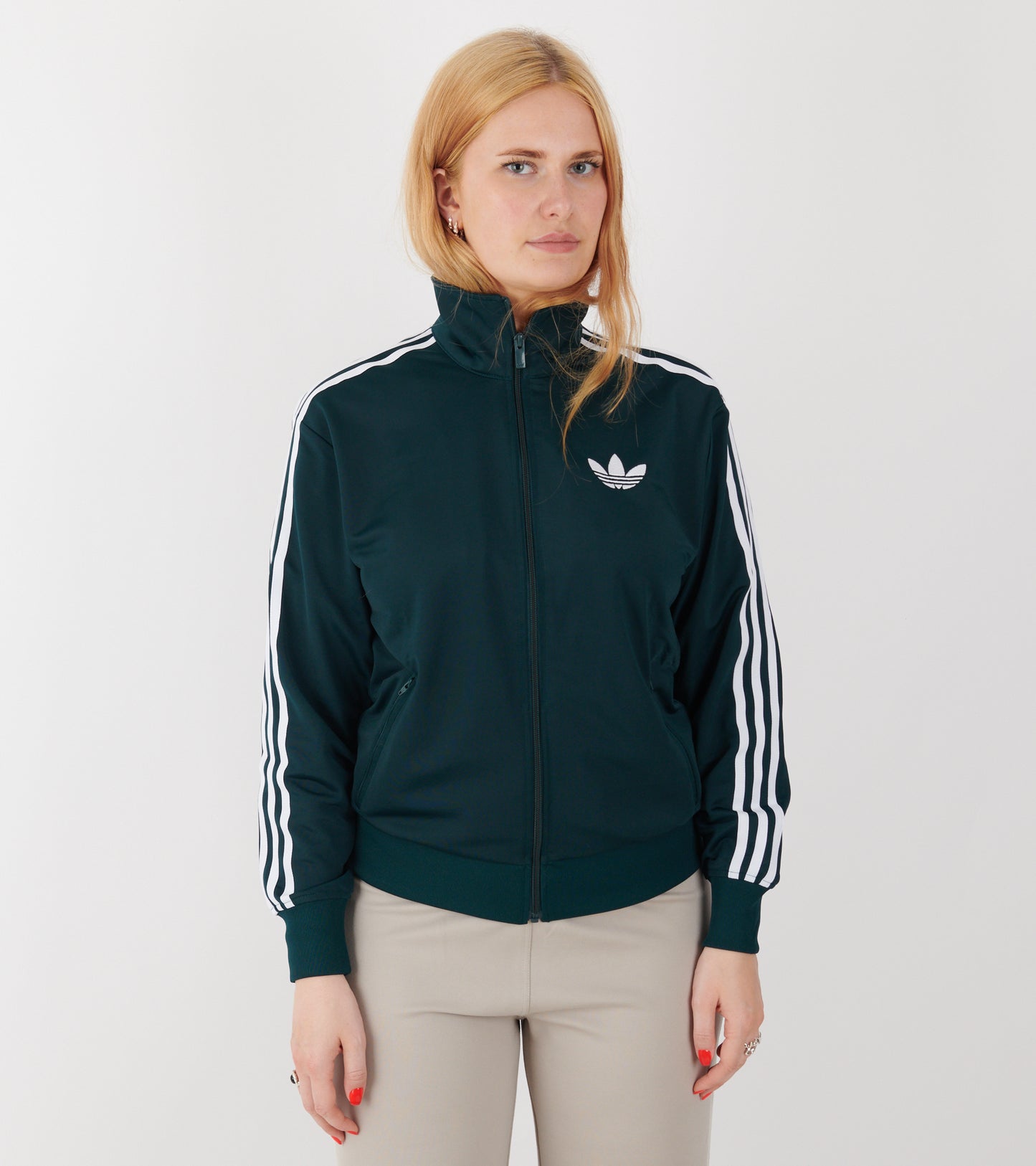 Firebird Track Top Aurora Ivy/White
