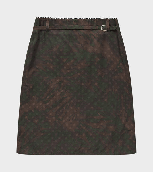 Dot Lily Skirt Brown