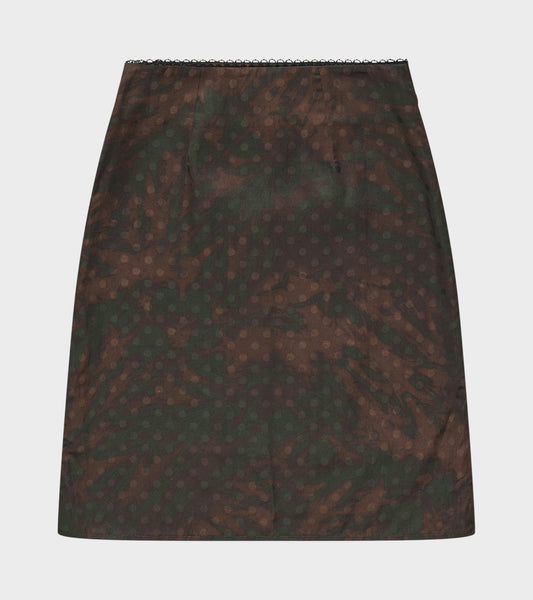 Dot Lily Skirt Brown