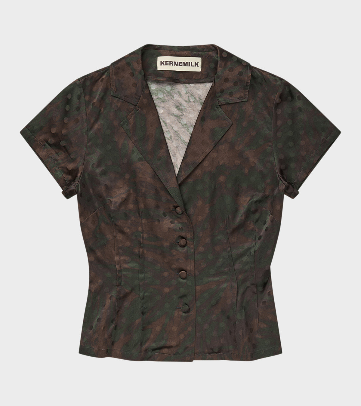 Dot Mimi Shirt Brown