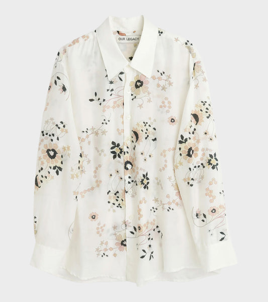Above Shirt Eastern Flower Print
