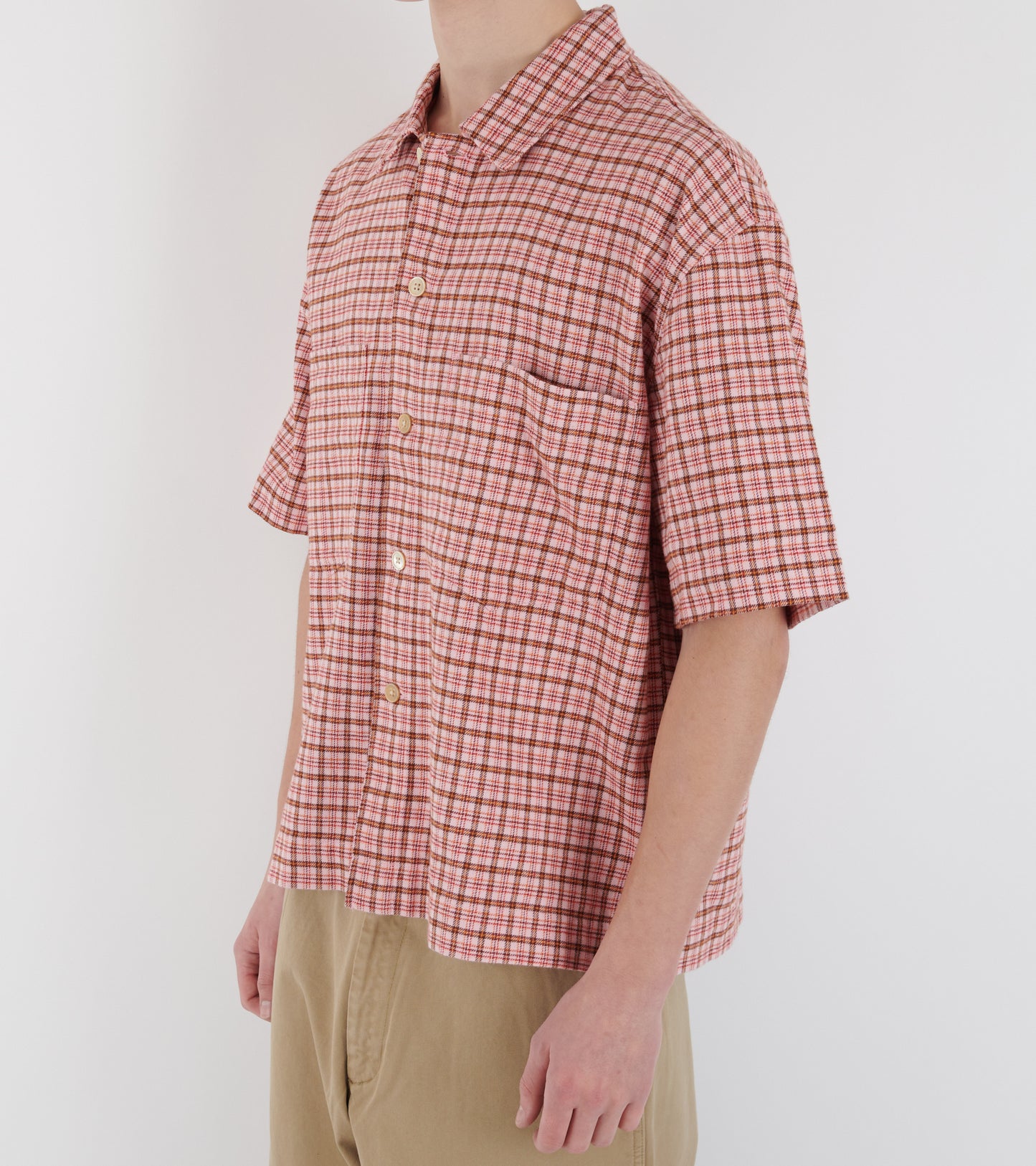 Adam Over Shirt Pink Check