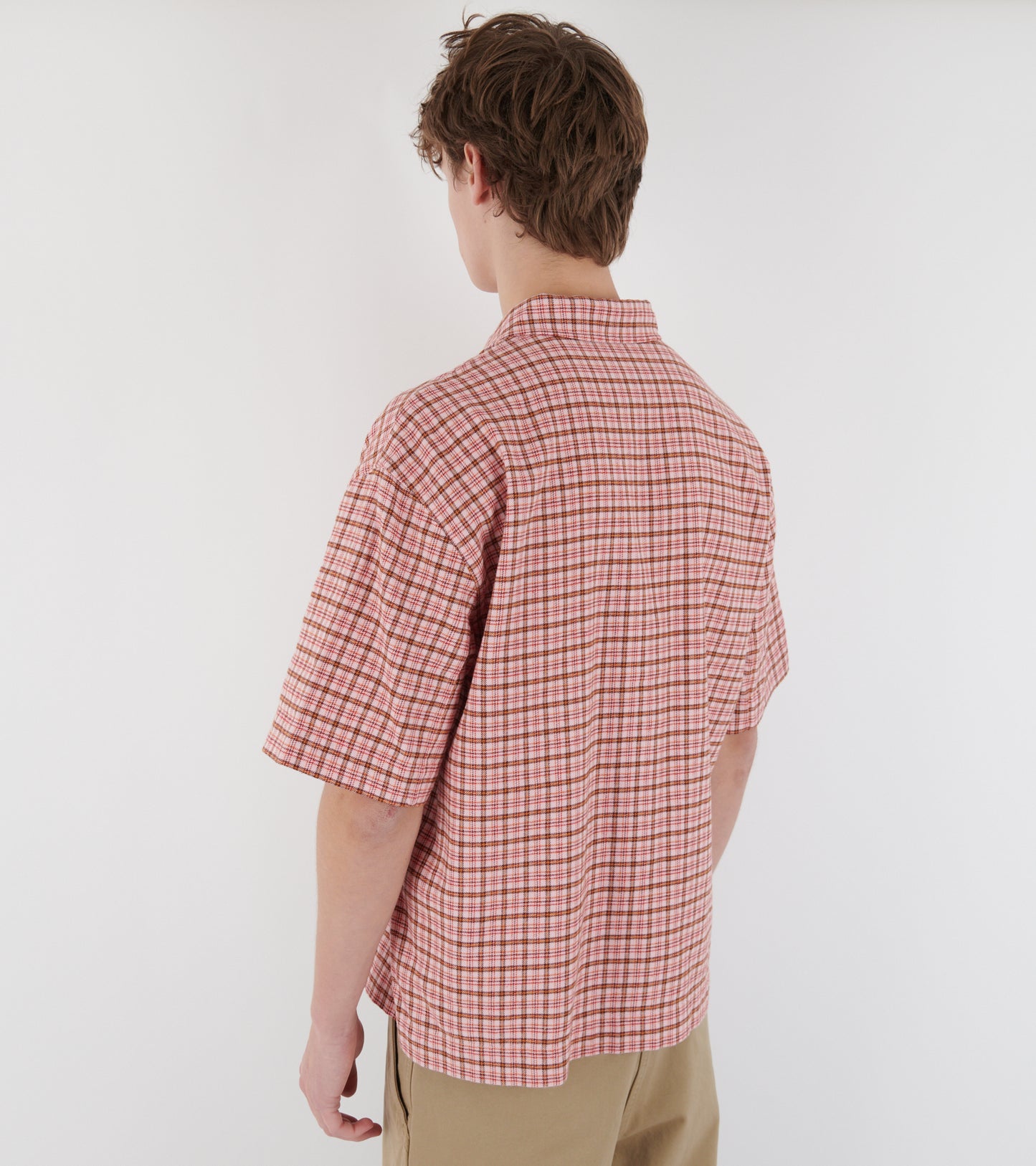 Adam Over Shirt Pink Check