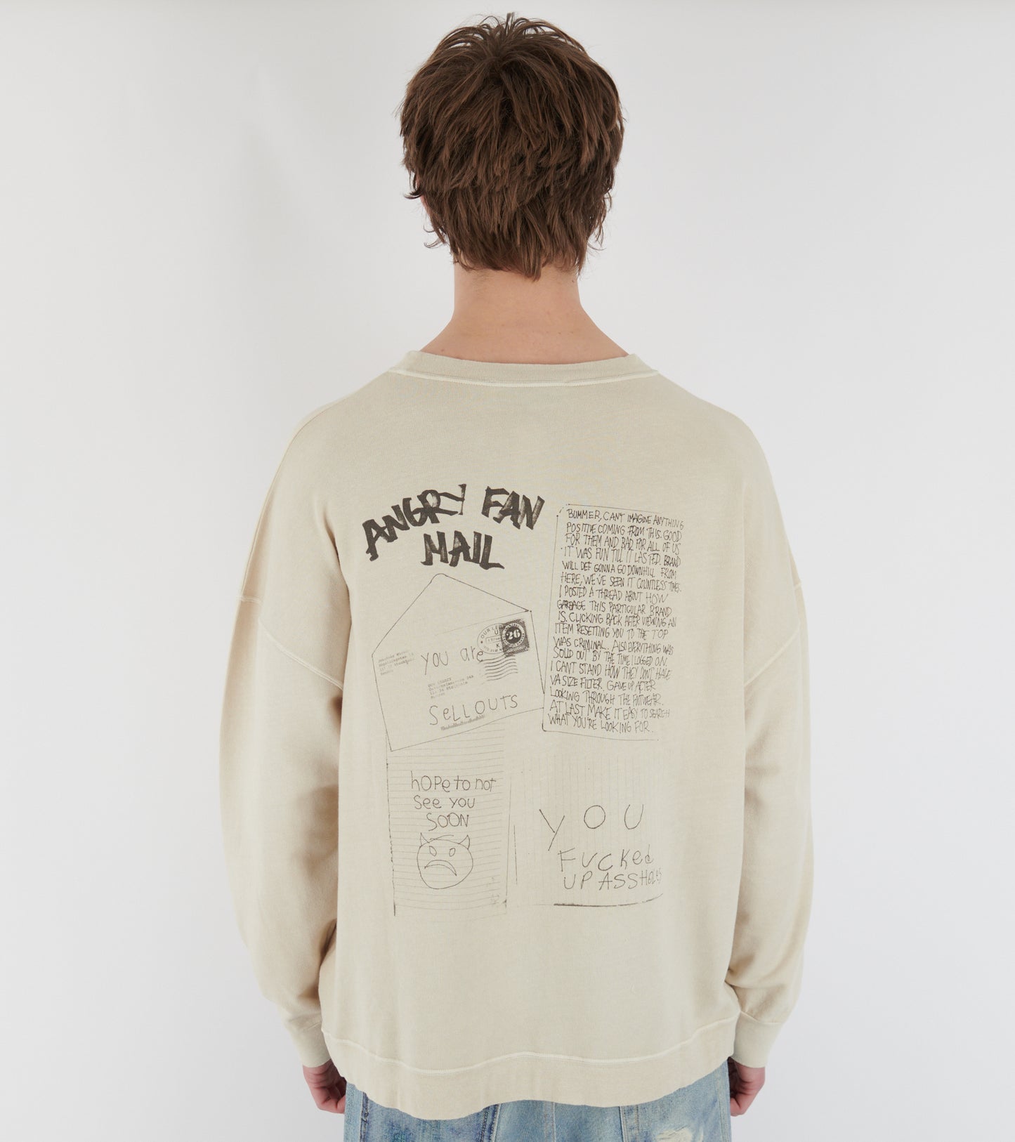 Slack Sweatshirt Angry Fan Mail Print