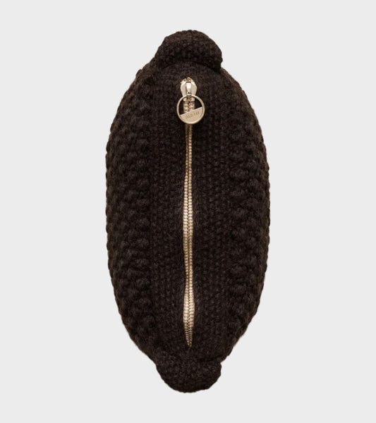 Helen Classic Clutch Dark Brown