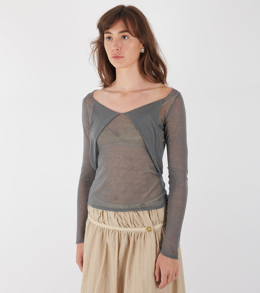 Clyo Long-sleeved Grey