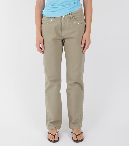 Crowd Low Waist Jeans Grey